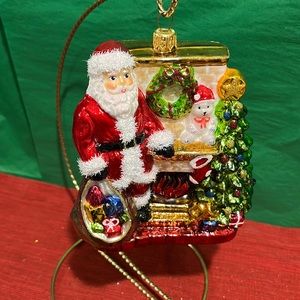 Handmade glass blown ornament